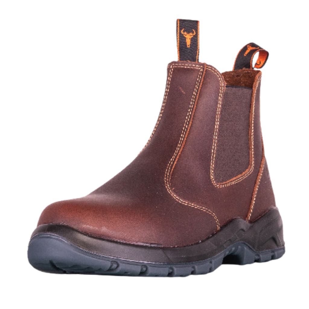 WILDEBEES WORK BOOT AW25 MEN KROKODIL MID BROWN